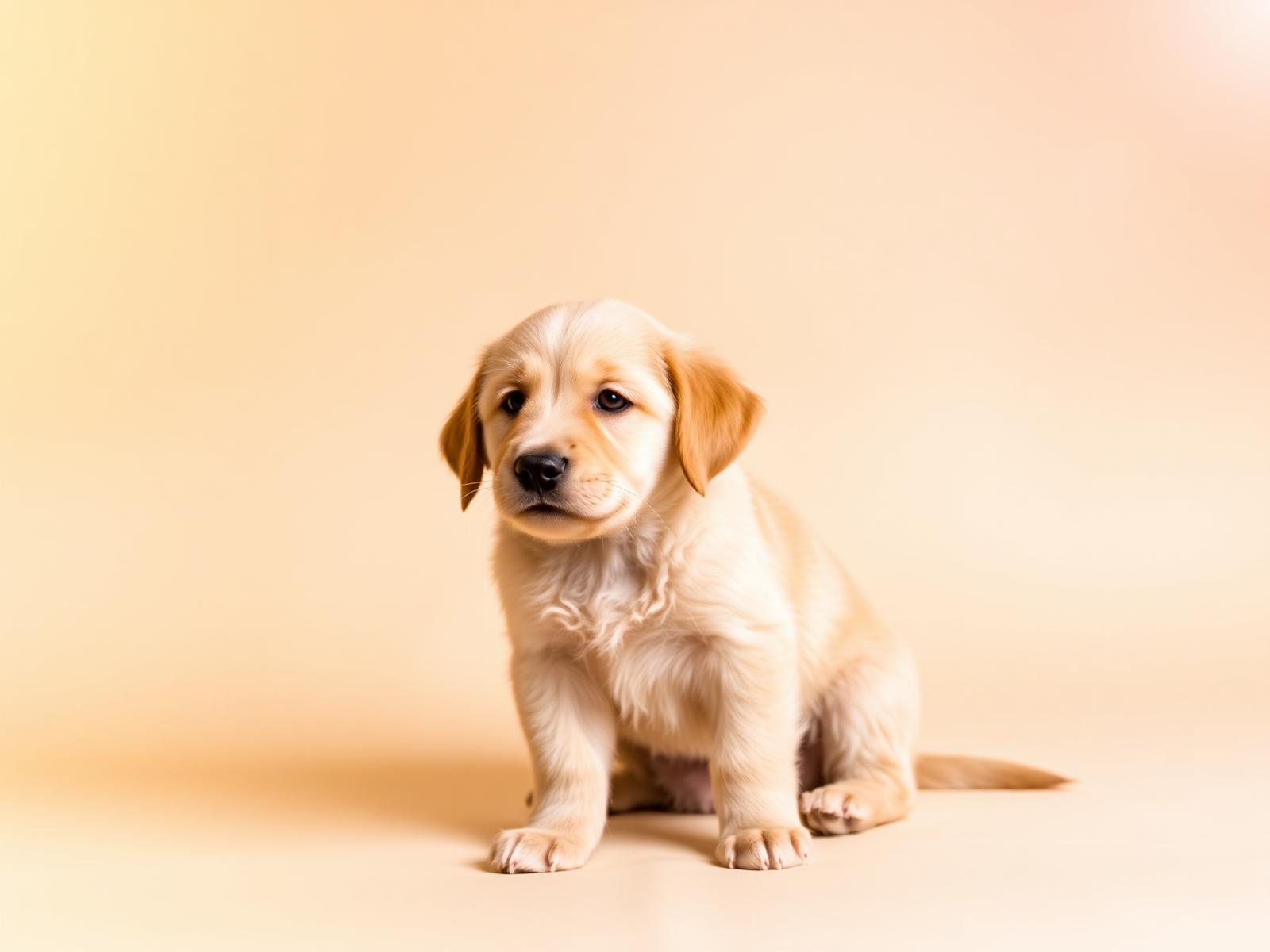Adorable golden puppy
